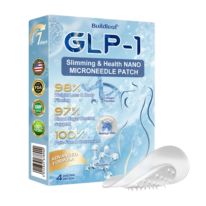 C US 🏥FDA Store | 𝐵uil𝗱𝐿ea𝐟® 𝑺𝑀𝗚T-𝑮𝐋𝑃-1 𝐒limming & 𝐻ealth 𝑁ano 𝑀icroneedle 𝑃atch with Collagen & Matrixyl 3000 丨Obesity,Cardiovascular Diseas, Diabetes, Sleep Apnea, Joint Problems and More