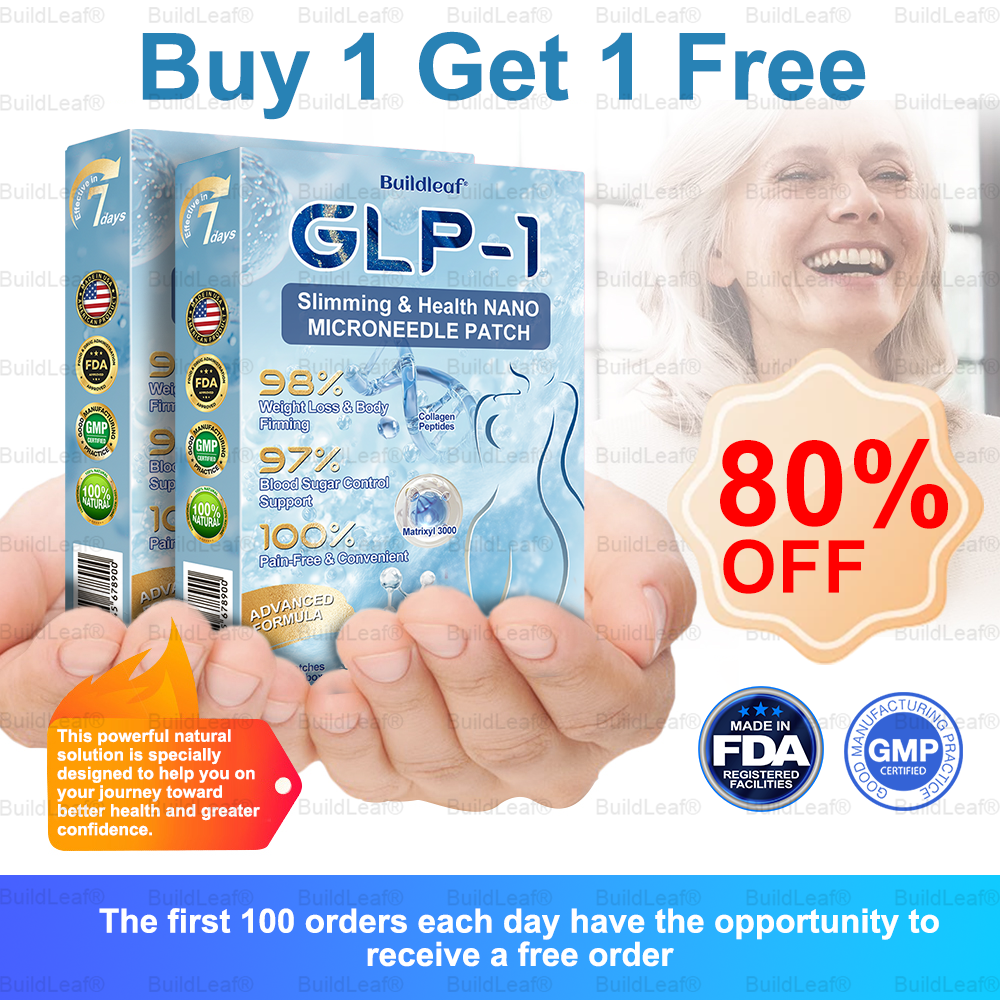 C US 🏥FDA Store | 𝐵uil𝗱𝐿ea𝐟® 𝑺𝑀𝗚T-𝑮𝐋𝑃-1 𝐒limming & 𝐻ealth 𝑁ano 𝑀icroneedle 𝑃atch with Collagen & Matrixyl 3000 丨Obesity,Cardiovascular Diseas, Diabetes, Sleep Apnea, Joint Problems and More