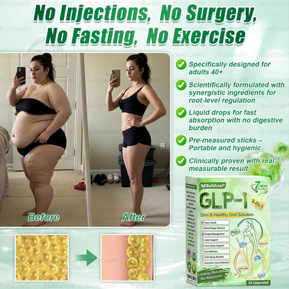 🇺🇸BuildLeaf® GLP-1 8-in-1 Slim & Healthy Oral Solution (Once a day, results in 7 days), With 100 Billion CFU Active Probiotics ✅ Supports weight management, heart health, diabetes, gut & women’s health, while firming skin & boosting energy.