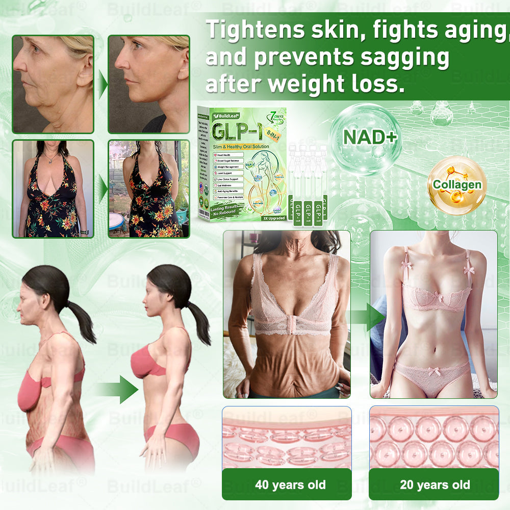 🇺🇸BuildLeaf® GLP-1 8-in-1 Slim & Healthy Oral Solution (Once a day, results in 7 days), With 100 Billion CFU Active Probiotics ✅ Supports weight management, heart health, diabetes, gut & women’s health, while firming skin & boosting energy.